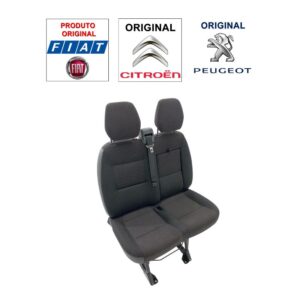 Banco Dianteiro Direito 2 Lugares Tecido Com Porta Copos Ducato / Boxer /  Jumper 2018 A 2024