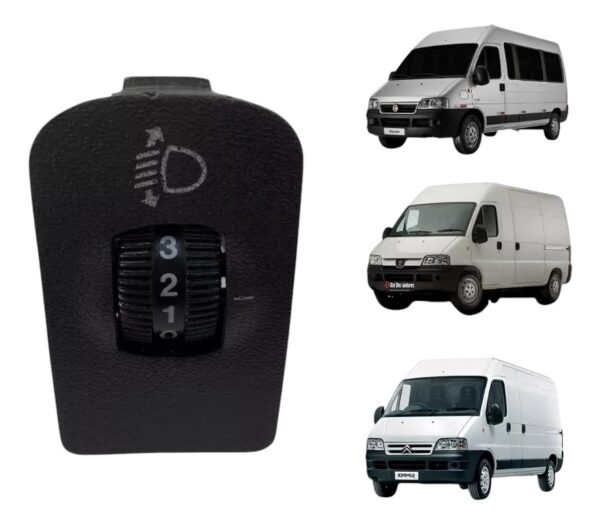 Comando Regulagem Altura Farol Ducato / Boxer / Jumper 2006 A 2017 *7353160910*