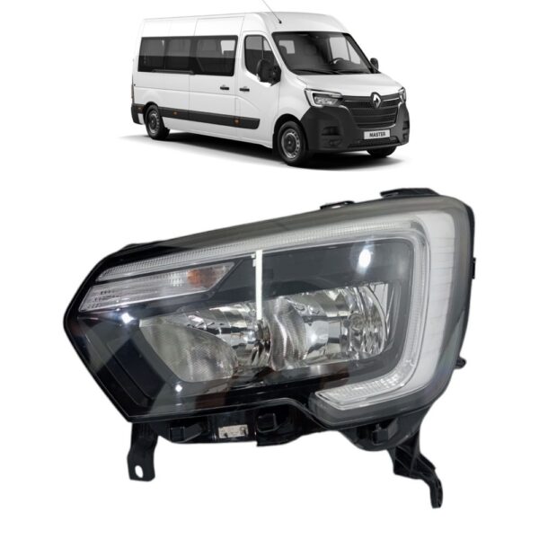 Farol Esquerdo Renault Master 2023 A 2024 260607867r (Recuperado)