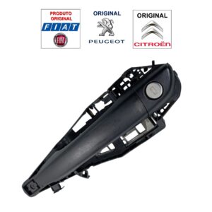 Maçaneta Com Base Da Porta Dianteira e Traseira Esquerda Expert / Jumpy / Scudo 2018 A 2024 Original