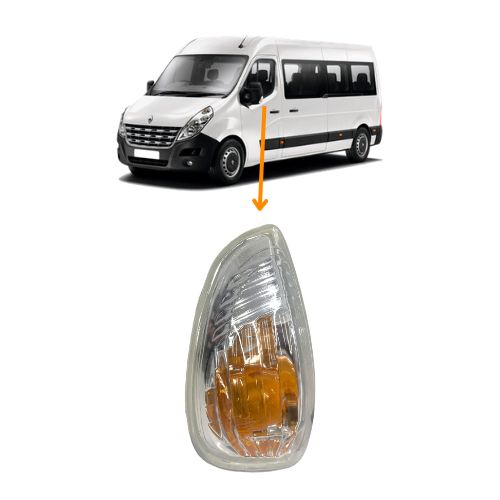 Pisca Retrovisor Esquerdo Renault Master 2014 A 2024 Paralelo 1° Linha