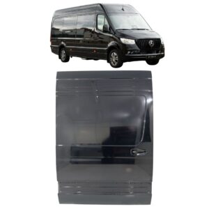 Porta Correr Preta Teto Alto Furgão Sprinter 2024 Até 2025